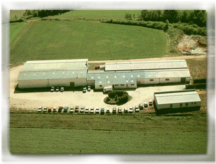 Photo aérienne de l'usine Javerflex : Manufacture d'articles chaussants